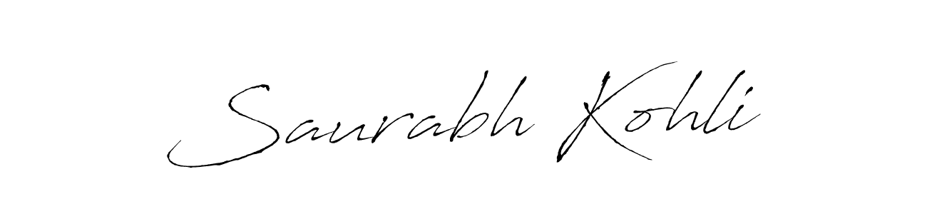 Design your own signature with our free online signature maker. With this signature software, you can create a handwritten (Antro_Vectra) signature for name Saurabh Kohli. Saurabh Kohli signature style 6 images and pictures png