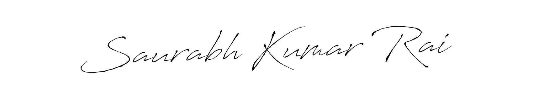 Design your own signature with our free online signature maker. With this signature software, you can create a handwritten (Antro_Vectra) signature for name Saurabh Kumar Rai. Saurabh Kumar Rai signature style 6 images and pictures png