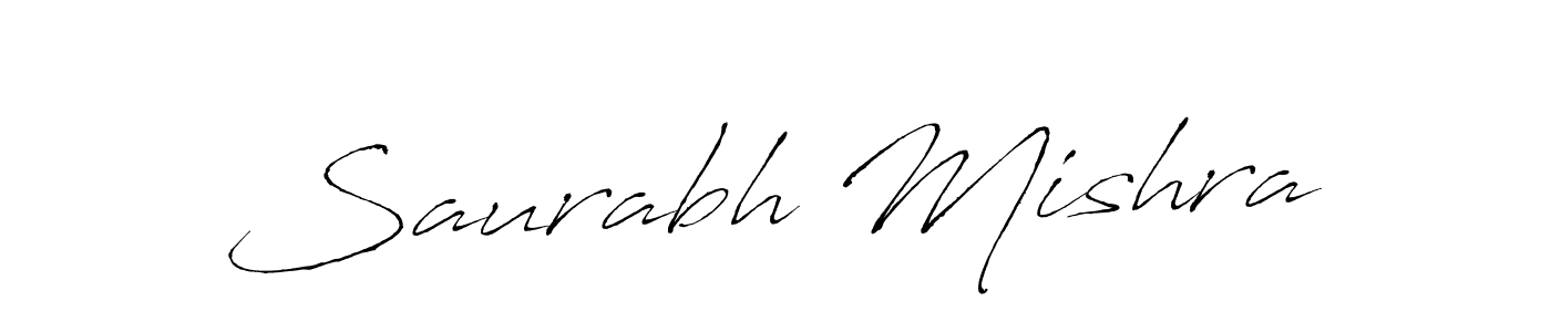 How to make Saurabh Mishra name signature. Use Antro_Vectra style for creating short signs online. This is the latest handwritten sign. Saurabh Mishra signature style 6 images and pictures png