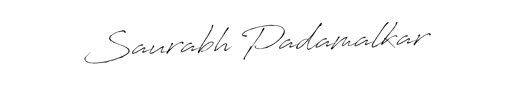 Create a beautiful signature design for name Saurabh Padamalkar. With this signature (Antro_Vectra) fonts, you can make a handwritten signature for free. Saurabh Padamalkar signature style 6 images and pictures png