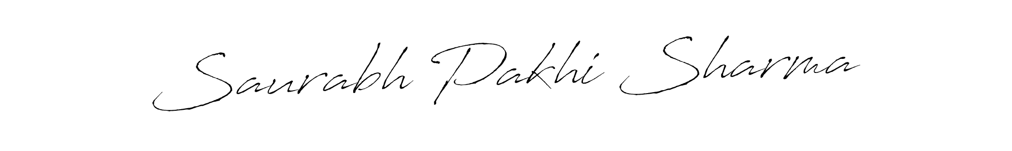 Create a beautiful signature design for name Saurabh Pakhi Sharma. With this signature (Antro_Vectra) fonts, you can make a handwritten signature for free. Saurabh Pakhi Sharma signature style 6 images and pictures png