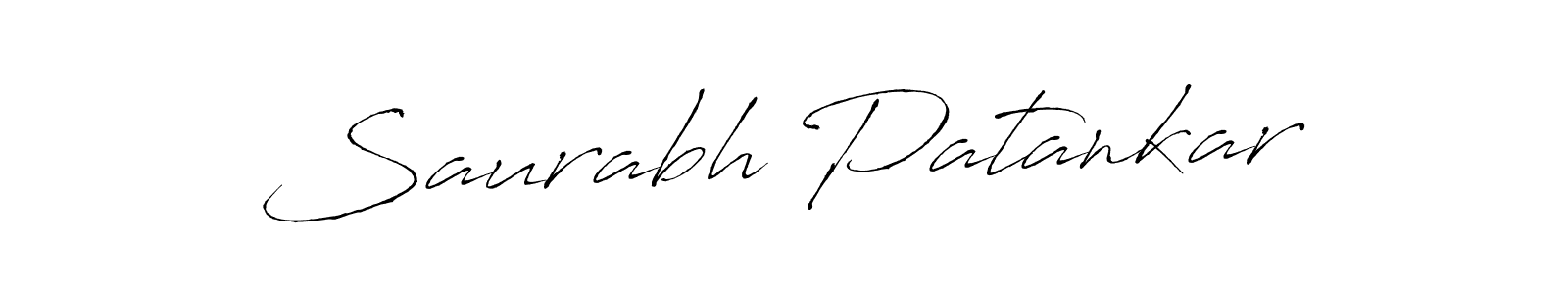 How to make Saurabh Patankar signature? Antro_Vectra is a professional autograph style. Create handwritten signature for Saurabh Patankar name. Saurabh Patankar signature style 6 images and pictures png