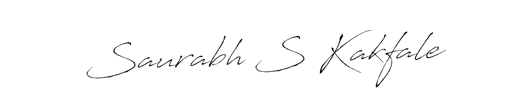 Make a beautiful signature design for name Saurabh S Kakfale. Use this online signature maker to create a handwritten signature for free. Saurabh S Kakfale signature style 6 images and pictures png