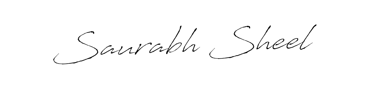Make a beautiful signature design for name Saurabh Sheel. With this signature (Antro_Vectra) style, you can create a handwritten signature for free. Saurabh Sheel signature style 6 images and pictures png