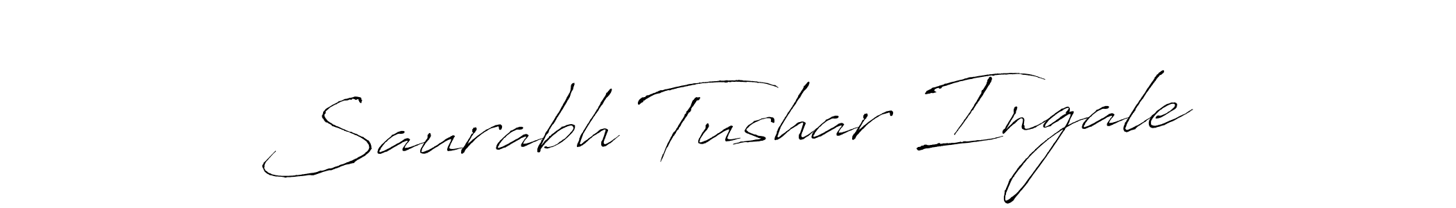 Use a signature maker to create a handwritten signature online. With this signature software, you can design (Antro_Vectra) your own signature for name Saurabh Tushar Ingale. Saurabh Tushar Ingale signature style 6 images and pictures png