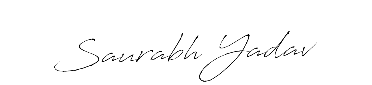 Saurabh Yadav stylish signature style. Best Handwritten Sign (Antro_Vectra) for my name. Handwritten Signature Collection Ideas for my name Saurabh Yadav. Saurabh Yadav signature style 6 images and pictures png