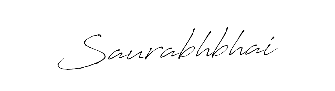 Create a beautiful signature design for name Saurabhbhai. With this signature (Antro_Vectra) fonts, you can make a handwritten signature for free. Saurabhbhai signature style 6 images and pictures png