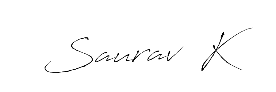 See photos of Saurav  K official signature by Spectra . Check more albums & portfolios. Read reviews & check more about Antro_Vectra font. Saurav  K signature style 6 images and pictures png