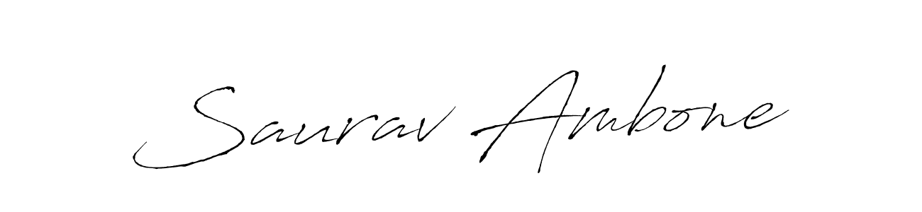 It looks lik you need a new signature style for name Saurav Ambone. Design unique handwritten (Antro_Vectra) signature with our free signature maker in just a few clicks. Saurav Ambone signature style 6 images and pictures png