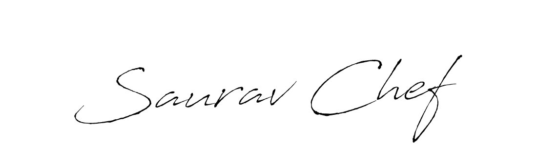 The best way (Antro_Vectra) to make a short signature is to pick only two or three words in your name. The name Saurav Chef include a total of six letters. For converting this name. Saurav Chef signature style 6 images and pictures png