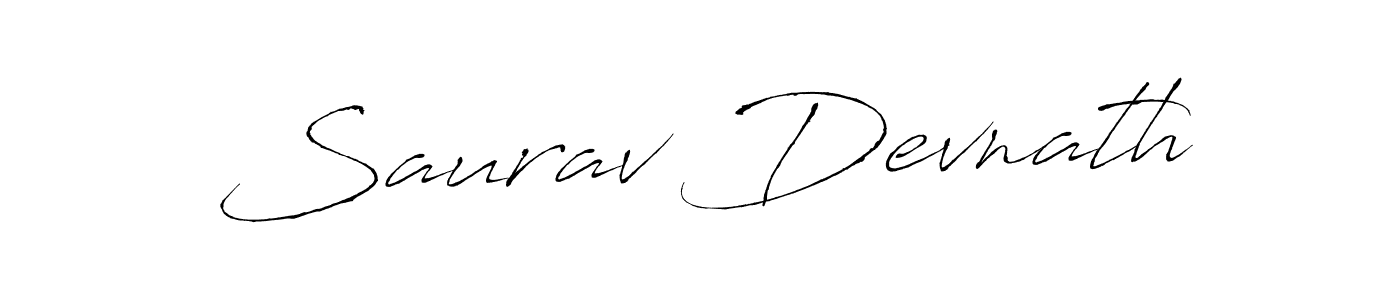 Create a beautiful signature design for name Saurav Devnath. With this signature (Antro_Vectra) fonts, you can make a handwritten signature for free. Saurav Devnath signature style 6 images and pictures png