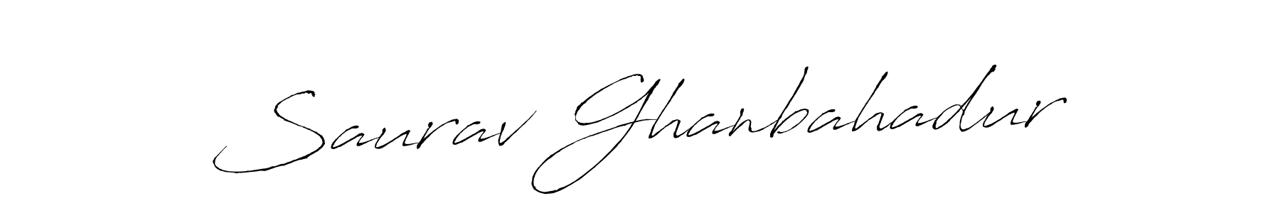 It looks lik you need a new signature style for name Saurav Ghanbahadur. Design unique handwritten (Antro_Vectra) signature with our free signature maker in just a few clicks. Saurav Ghanbahadur signature style 6 images and pictures png