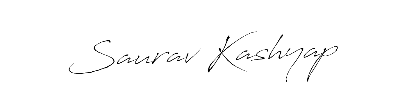 Design your own signature with our free online signature maker. With this signature software, you can create a handwritten (Antro_Vectra) signature for name Saurav Kashyap. Saurav Kashyap signature style 6 images and pictures png