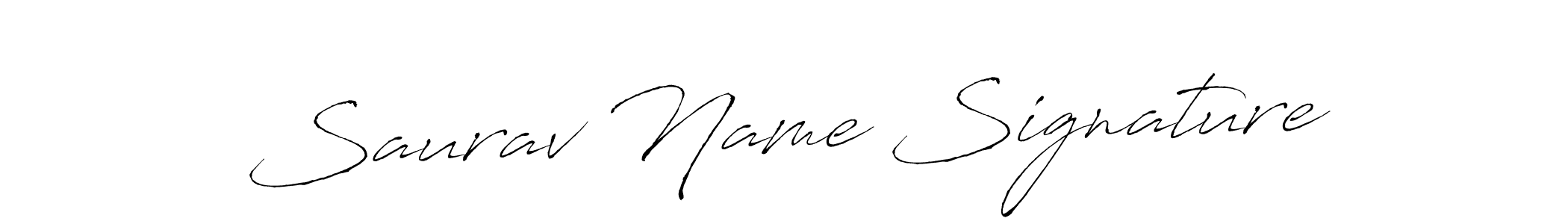 How to make Saurav Name Signature signature? Antro_Vectra is a professional autograph style. Create handwritten signature for Saurav Name Signature name. Saurav Name Signature signature style 6 images and pictures png