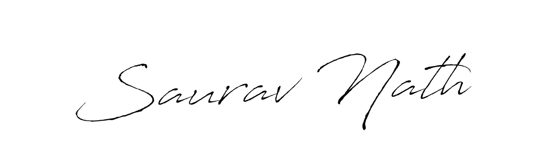 Make a beautiful signature design for name Saurav Nath. With this signature (Antro_Vectra) style, you can create a handwritten signature for free. Saurav Nath signature style 6 images and pictures png