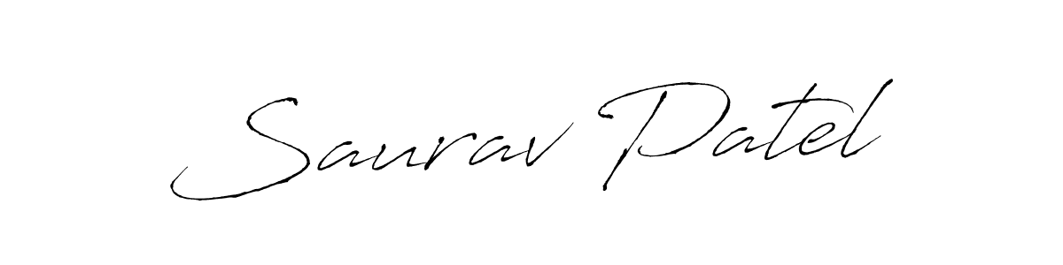 Design your own signature with our free online signature maker. With this signature software, you can create a handwritten (Antro_Vectra) signature for name Saurav Patel. Saurav Patel signature style 6 images and pictures png