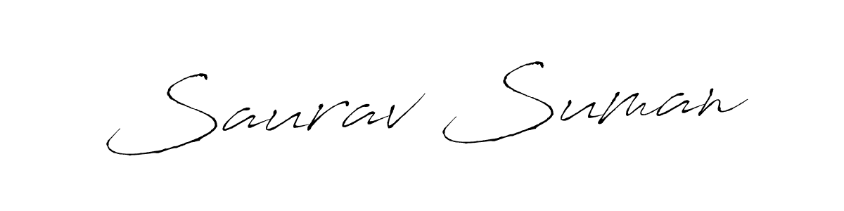 Also You can easily find your signature by using the search form. We will create Saurav Suman name handwritten signature images for you free of cost using Antro_Vectra sign style. Saurav Suman signature style 6 images and pictures png