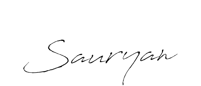 Use a signature maker to create a handwritten signature online. With this signature software, you can design (Antro_Vectra) your own signature for name Sauryan. Sauryan signature style 6 images and pictures png