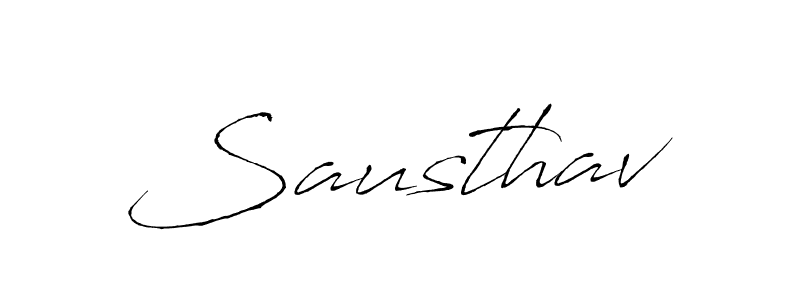 Also we have Sausthav name is the best signature style. Create professional handwritten signature collection using Antro_Vectra autograph style. Sausthav signature style 6 images and pictures png