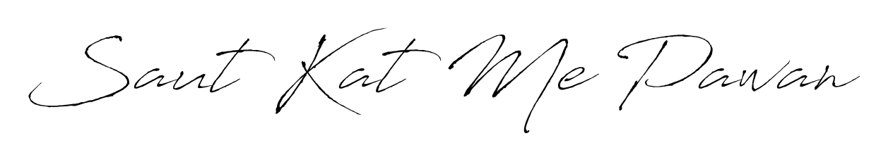 The Antro_Vectra font gives name Saut Kat Me Pawan a signature that looks effortless yet distinguished. Download high-res PNG instantly. Saut Kat Me Pawan signature style 6 images and pictures png