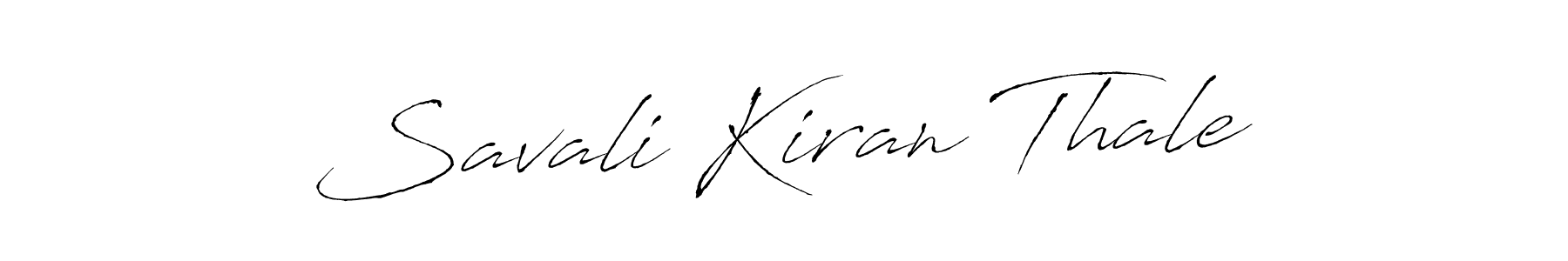 Design your own signature with our free online signature maker. With this signature software, you can create a handwritten (Antro_Vectra) signature for name Savali Kiran Thale. Savali Kiran Thale signature style 6 images and pictures png