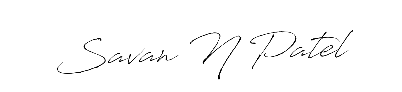 The best way (Antro_Vectra) to make a short signature is to pick only two or three words in your name. The name Savan N Patel include a total of six letters. For converting this name. Savan N Patel signature style 6 images and pictures png