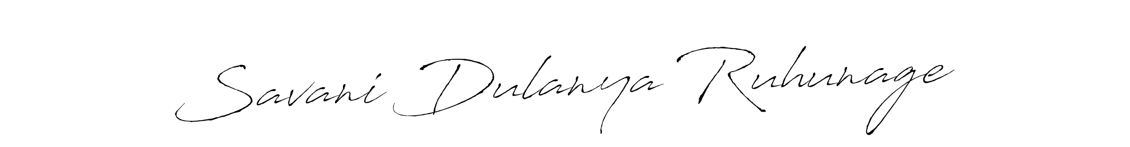 It looks lik you need a new signature style for name Savani Dulanya Ruhunage. Design unique handwritten (Antro_Vectra) signature with our free signature maker in just a few clicks. Savani Dulanya Ruhunage signature style 6 images and pictures png