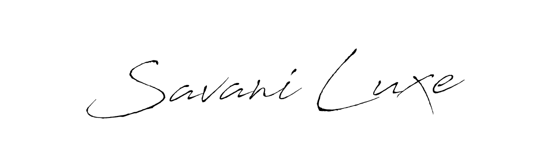 Create a beautiful signature design for name Savani Luxe. With this signature (Antro_Vectra) fonts, you can make a handwritten signature for free. Savani Luxe signature style 6 images and pictures png