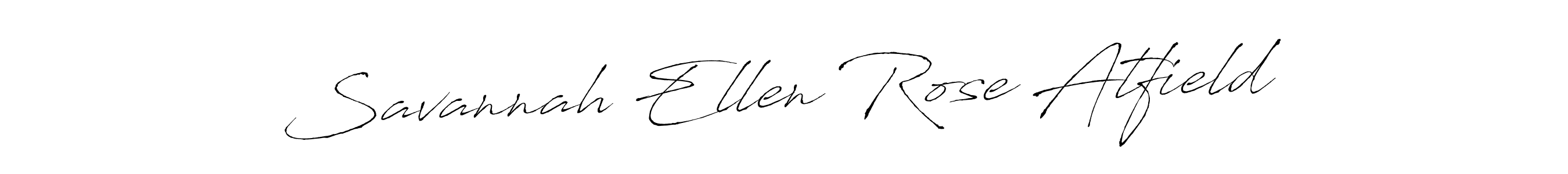 How to make Savannah Ellen Rose Atfield name signature. Use Antro_Vectra style for creating short signs online. This is the latest handwritten sign. Savannah Ellen Rose Atfield signature style 6 images and pictures png