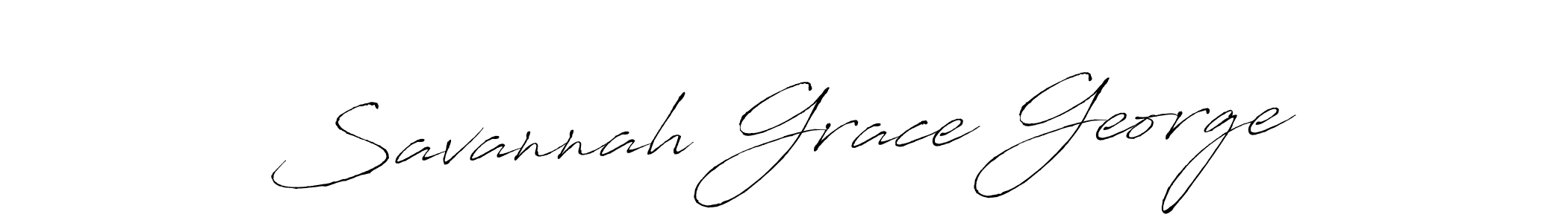 Antro_Vectra is a professional signature style that is perfect for those who want to add a touch of class to their signature. It is also a great choice for those who want to make their signature more unique. Get Savannah Grace George name to fancy signature for free. Savannah Grace George signature style 6 images and pictures png