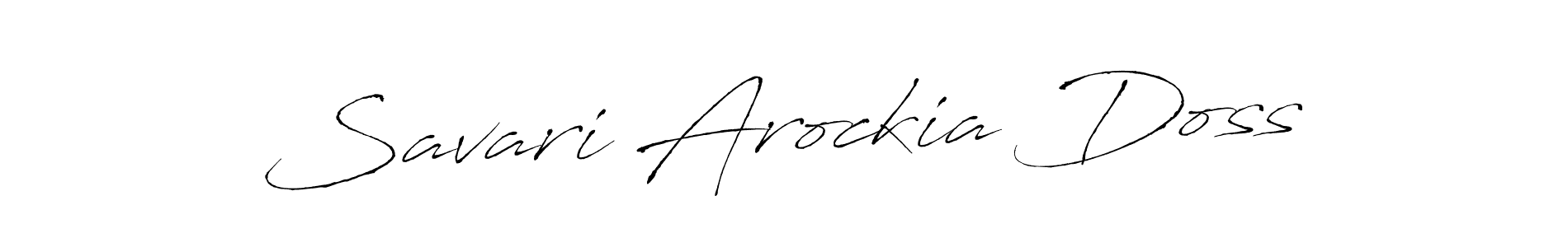 Design your own signature with our free online signature maker. With this signature software, you can create a handwritten (Antro_Vectra) signature for name Savari Arockia Doss. Savari Arockia Doss signature style 6 images and pictures png