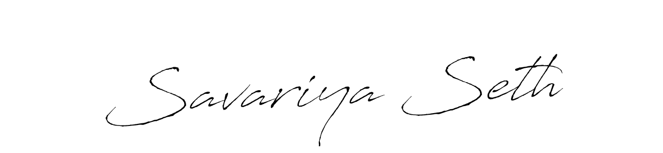 Create a beautiful signature design for name Savariya Seth. With this signature (Antro_Vectra) fonts, you can make a handwritten signature for free. Savariya Seth signature style 6 images and pictures png