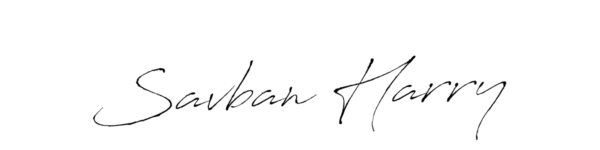 The best way (Antro_Vectra) to make a short signature is to pick only two or three words in your name. The name Savban Harry include a total of six letters. For converting this name. Savban Harry signature style 6 images and pictures png