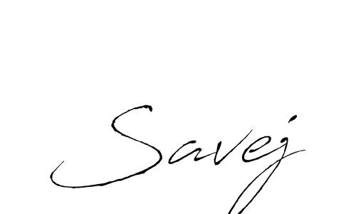 Savej stylish signature style. Best Handwritten Sign (Antro_Vectra) for my name. Handwritten Signature Collection Ideas for my name Savej. Savej signature style 6 images and pictures png