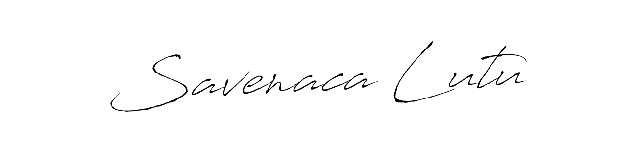 Make a beautiful signature design for name Savenaca Lutu. With this signature (Antro_Vectra) style, you can create a handwritten signature for free. Savenaca Lutu signature style 6 images and pictures png