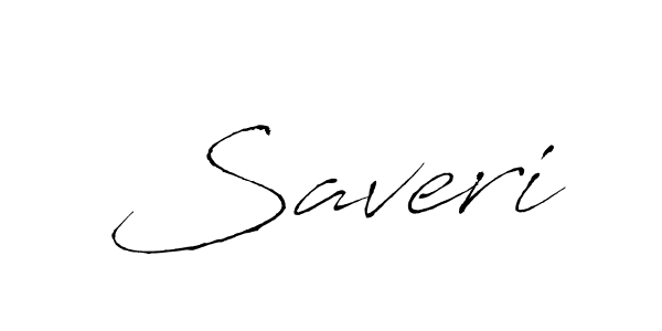 Create a beautiful signature design for name Saveri. With this signature (Antro_Vectra) fonts, you can make a handwritten signature for free. Saveri signature style 6 images and pictures png