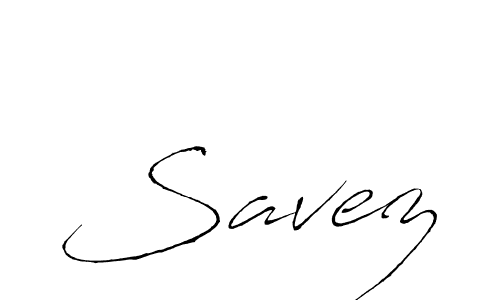 Design your own signature with our free online signature maker. With this signature software, you can create a handwritten (Antro_Vectra) signature for name Savez. Savez signature style 6 images and pictures png