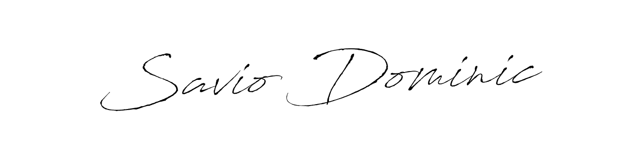 Create a beautiful signature design for name Savio Dominic. With this signature (Antro_Vectra) fonts, you can make a handwritten signature for free. Savio Dominic signature style 6 images and pictures png