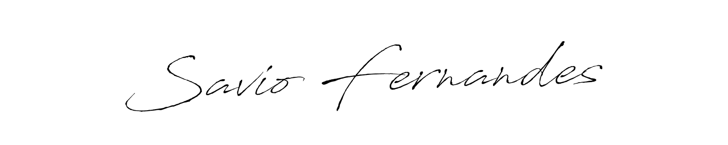 Make a beautiful signature design for name Savio Fernandes. With this signature (Antro_Vectra) style, you can create a handwritten signature for free. Savio Fernandes signature style 6 images and pictures png