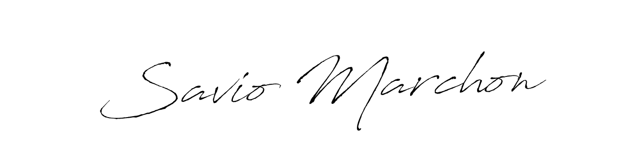 Design your own signature with our free online signature maker. With this signature software, you can create a handwritten (Antro_Vectra) signature for name Savio Marchon. Savio Marchon signature style 6 images and pictures png