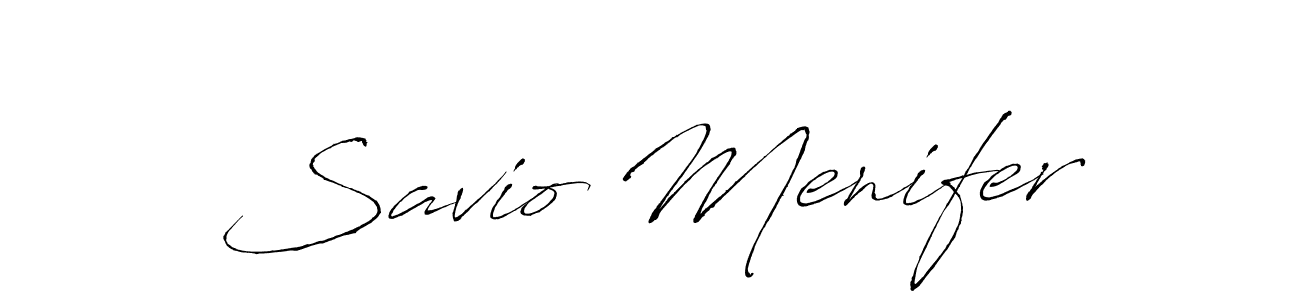 Design your own signature with our free online signature maker. With this signature software, you can create a handwritten (Antro_Vectra) signature for name Savio Menifer. Savio Menifer signature style 6 images and pictures png