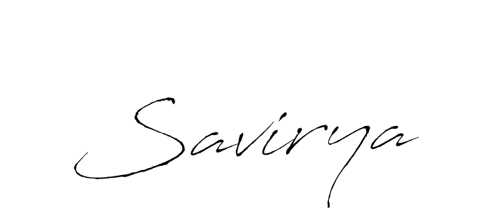 Also we have Savirya name is the best signature style. Create professional handwritten signature collection using Antro_Vectra autograph style. Savirya signature style 6 images and pictures png