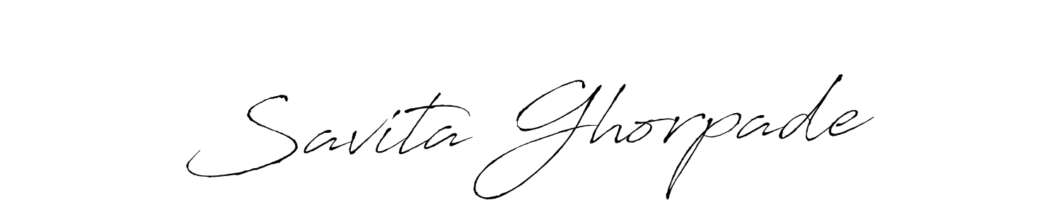 Antro_Vectra is a professional signature style that is perfect for those who want to add a touch of class to their signature. It is also a great choice for those who want to make their signature more unique. Get Savita Ghorpade name to fancy signature for free. Savita Ghorpade signature style 6 images and pictures png
