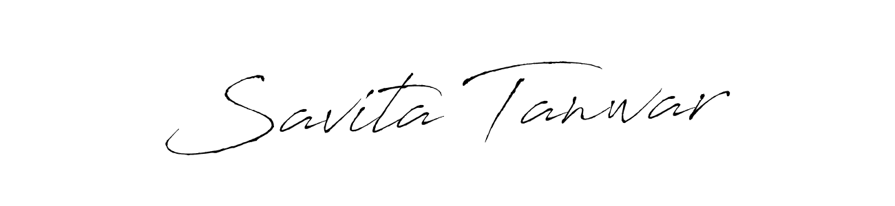 The best way (Antro_Vectra) to make a short signature is to pick only two or three words in your name. The name Savita Tanwar include a total of six letters. For converting this name. Savita Tanwar signature style 6 images and pictures png