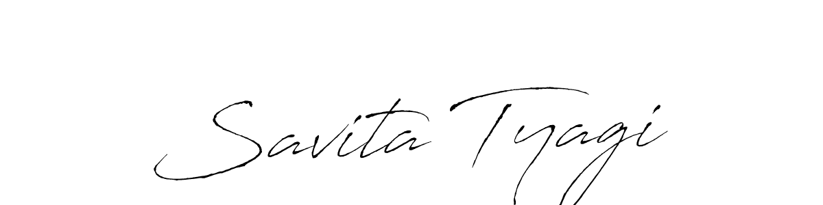 Savita Tyagi stylish signature style. Best Handwritten Sign (Antro_Vectra) for my name. Handwritten Signature Collection Ideas for my name Savita Tyagi. Savita Tyagi signature style 6 images and pictures png