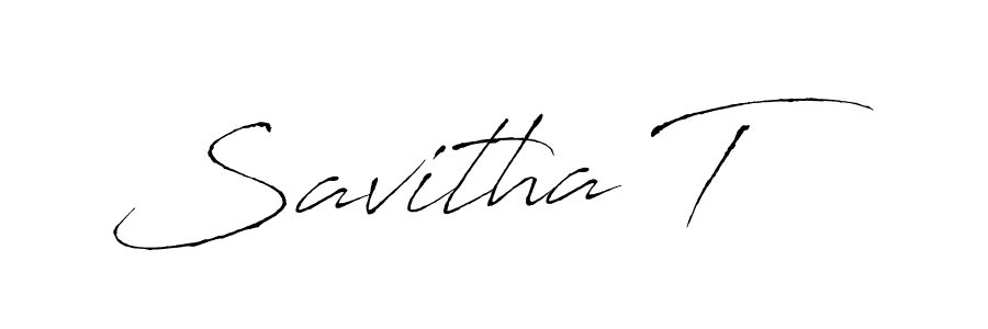 Antro_Vectra is a professional signature style that is perfect for those who want to add a touch of class to their signature. It is also a great choice for those who want to make their signature more unique. Get Savitha T name to fancy signature for free. Savitha T signature style 6 images and pictures png