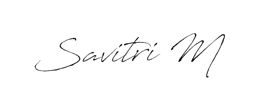 The best way (Antro_Vectra) to make a short signature is to pick only two or three words in your name. The name Savitri M include a total of six letters. For converting this name. Savitri M signature style 6 images and pictures png