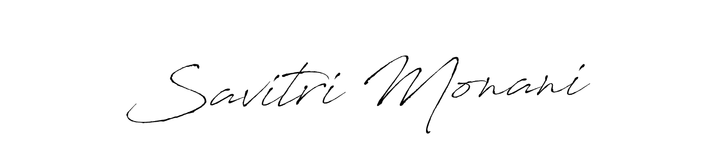How to make Savitri Monani signature? Antro_Vectra is a professional autograph style. Create handwritten signature for Savitri Monani name. Savitri Monani signature style 6 images and pictures png