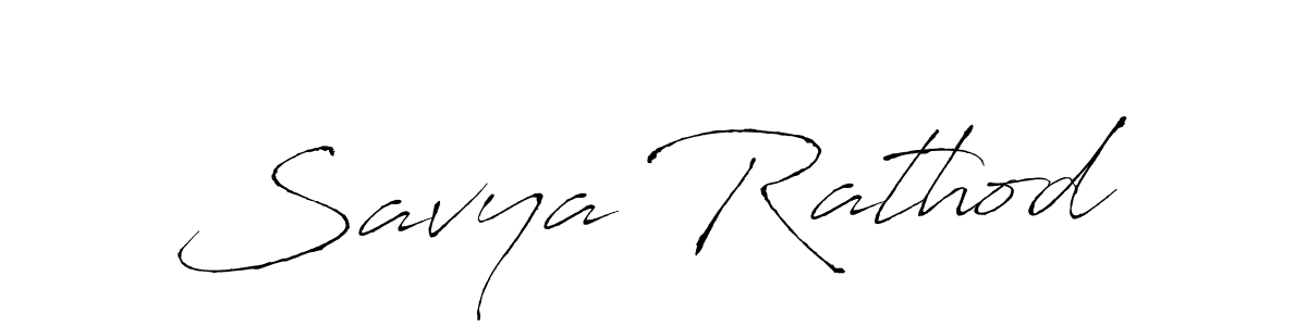 Savya Rathod stylish signature style. Best Handwritten Sign (Antro_Vectra) for my name. Handwritten Signature Collection Ideas for my name Savya Rathod. Savya Rathod signature style 6 images and pictures png