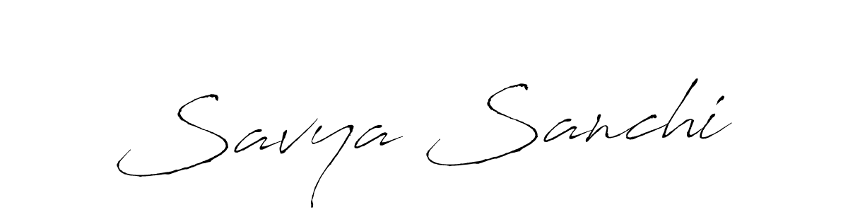 Use a signature maker to create a handwritten signature online. With this signature software, you can design (Antro_Vectra) your own signature for name Savya Sanchi. Savya Sanchi signature style 6 images and pictures png
